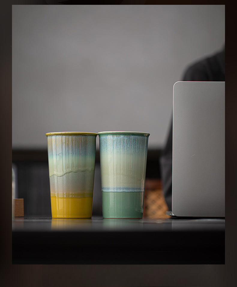 Gohobi Flow Glaze Ceramic Large Cup