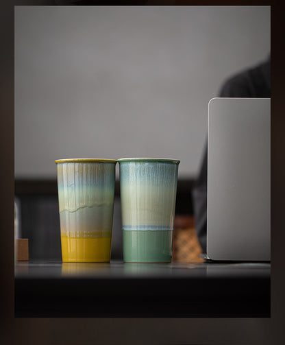 Gohobi Flow Glaze Ceramic Large Cup
