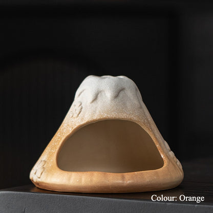 Gohobi Snow Mountain Ceramic Aromatherapy Fireplace Burner