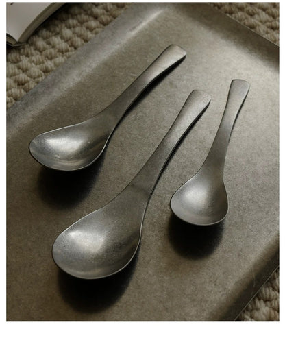 Gohobi Vintage-Style 304 Stainless Steel Dessert Spoon
