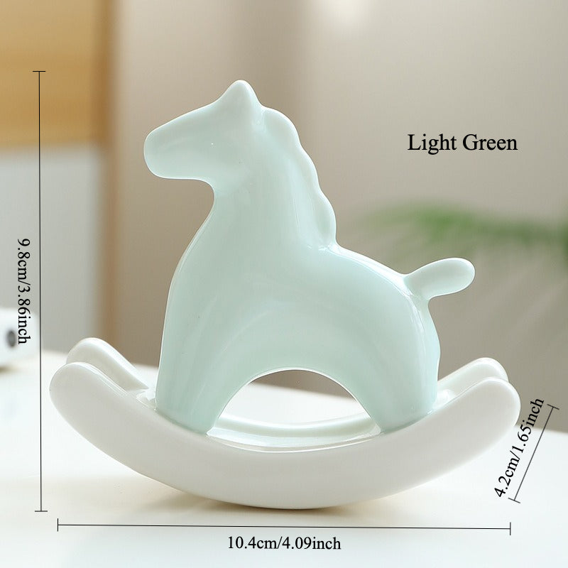 Gohobi Ceramic Rocking Horse Ornament