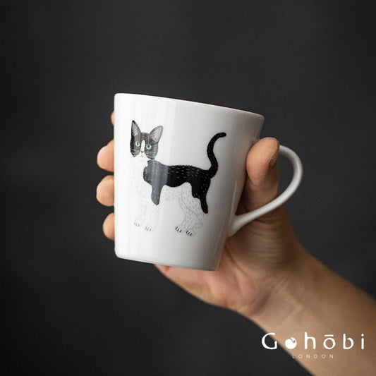 [Made in Japan] Gohobi Japanese Minoyaki Cute Cat Ceramic Mug