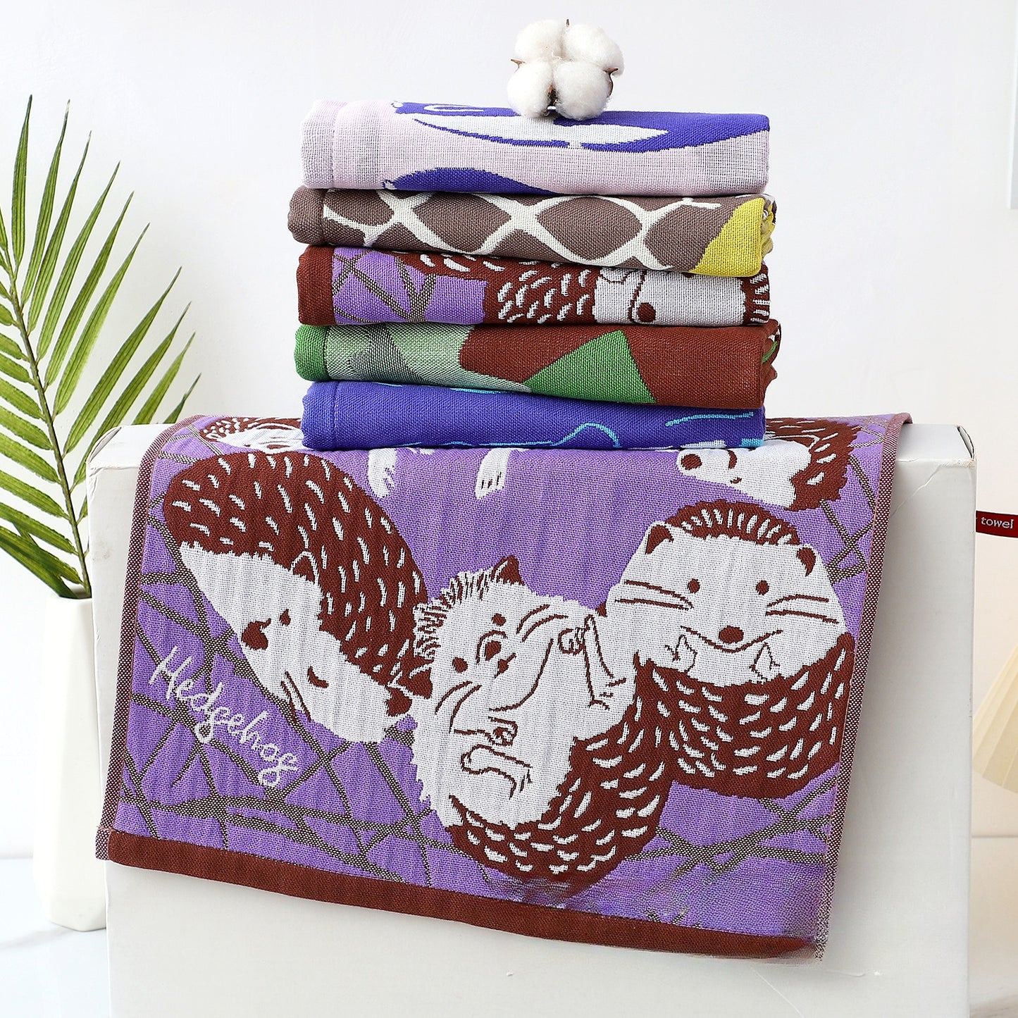 Gohobi Three-Layer Cotton Gauze Towel