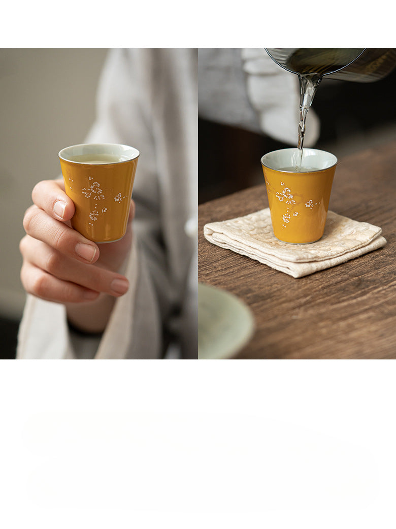 Gohobi Ming Yellow Handcrafted Tea Cup