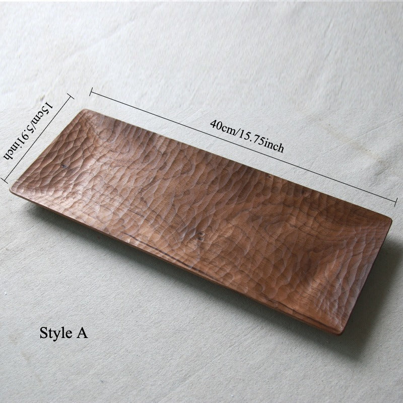 Gohobi Black Walnut Handmade Rectangular Tray