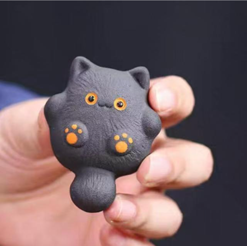 Gohobi Handcrafted Siamese Cat Tea Pet