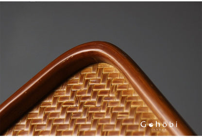 Gohobi Polished Bamboo Tea Tray – Bamboo Woven Gongfu Tea Tray