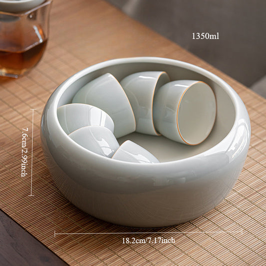 Gohobi Ice Ash Soot Glaze Tea Wash