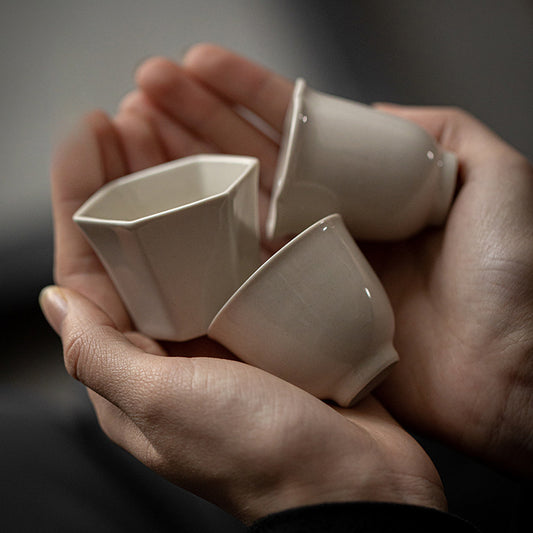 Gohobi Japanese Grass Ash Glaze Handmade Master Cup