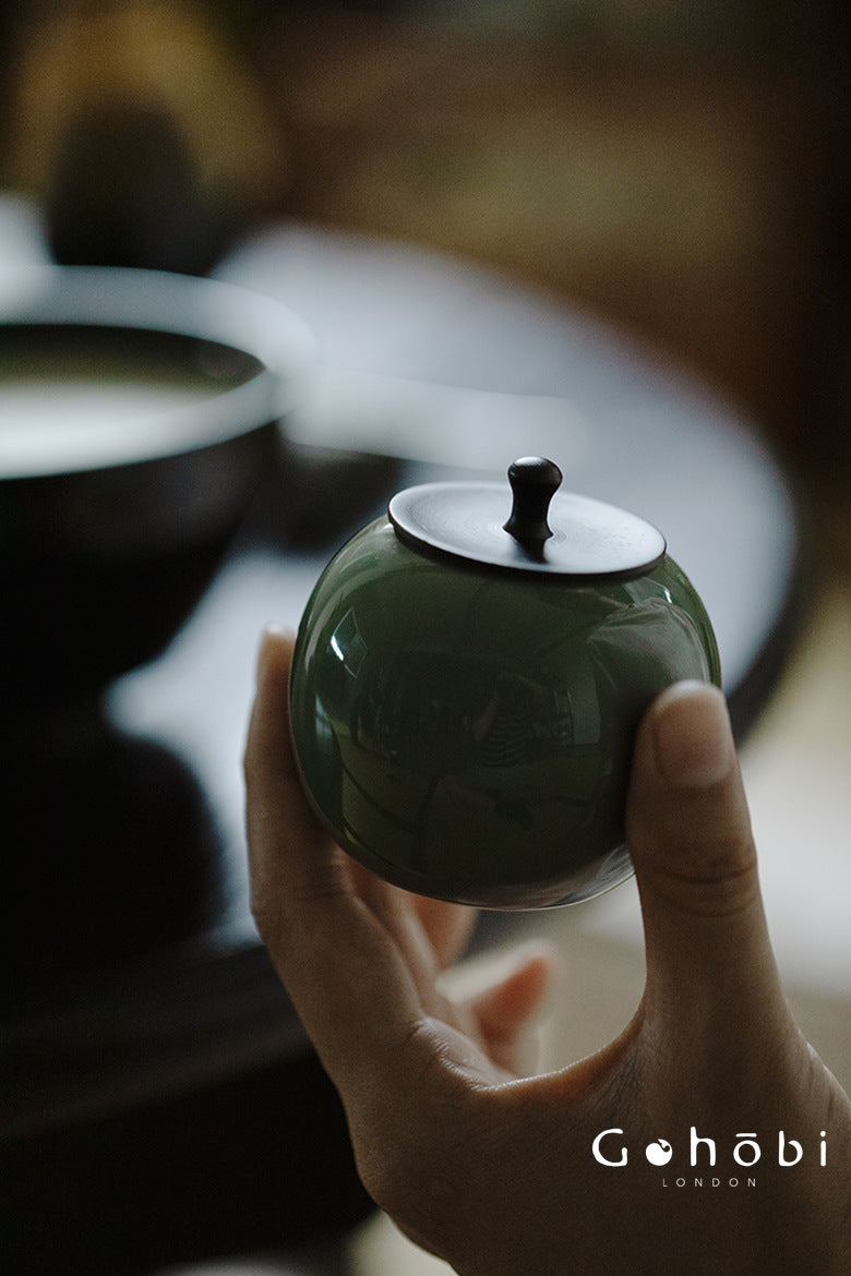 Gohobi Song-Inspired Matcha Travel Tea Set – Jianzhan Bowl with Travel Bag