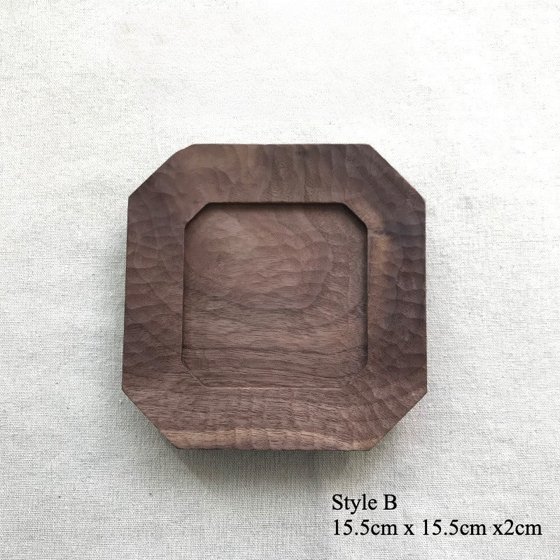 Gohobi Handcrafted Black Walnut Rectangular Serving Tray