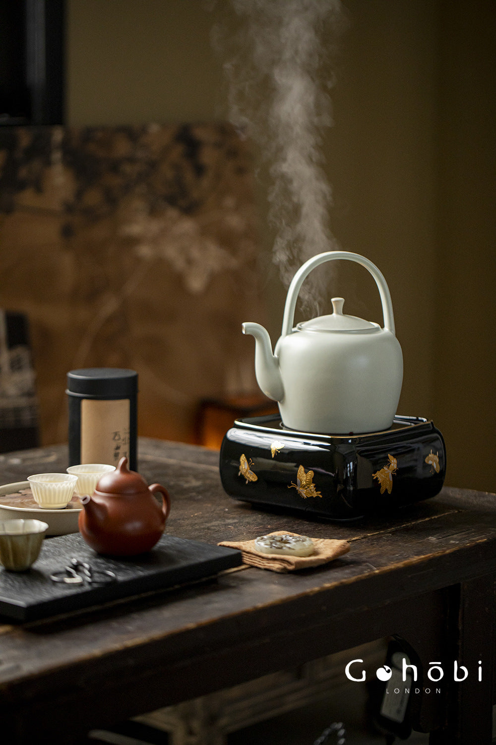 Gohobi Lifting Beam Ceramic Teapot – Large Capacity Household Boiling Kettle (3 Styles)