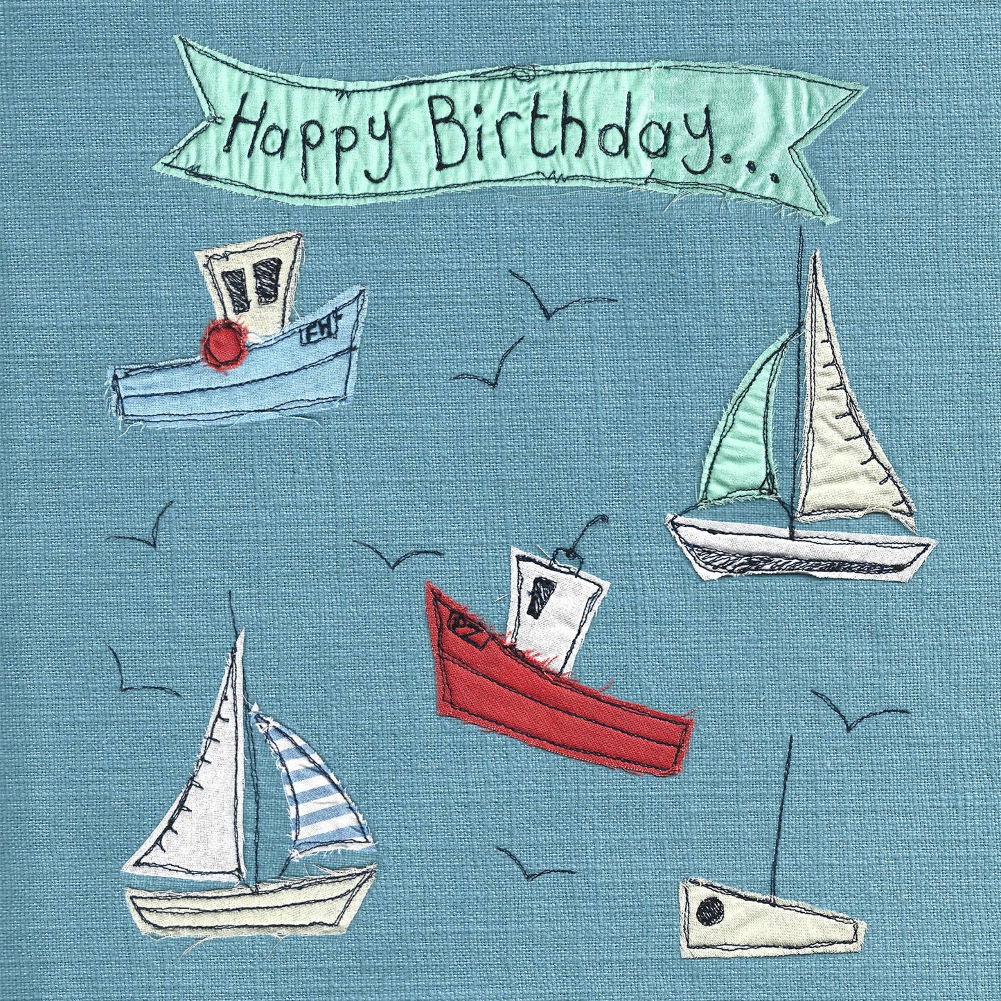Gohobi x Poppy Treffry Boaty Birthday Card [Made in the UK]