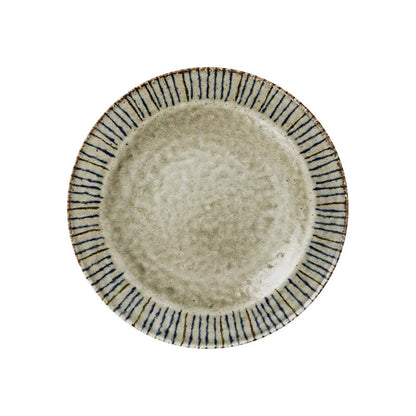 Gohobi Japanese Mino-yaki Pine Leaf Ceramic Plate [Made in Japan] – Retro Light Luxury Tableware