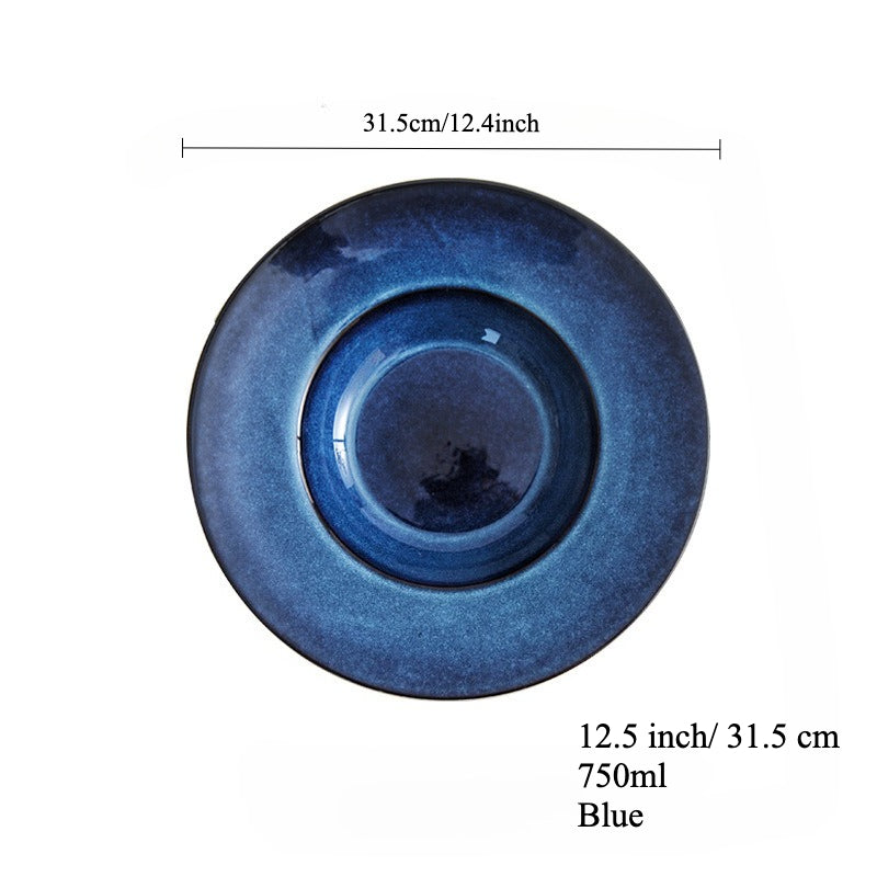 Gohobi Kiln-Glazed Straw Hat Plate