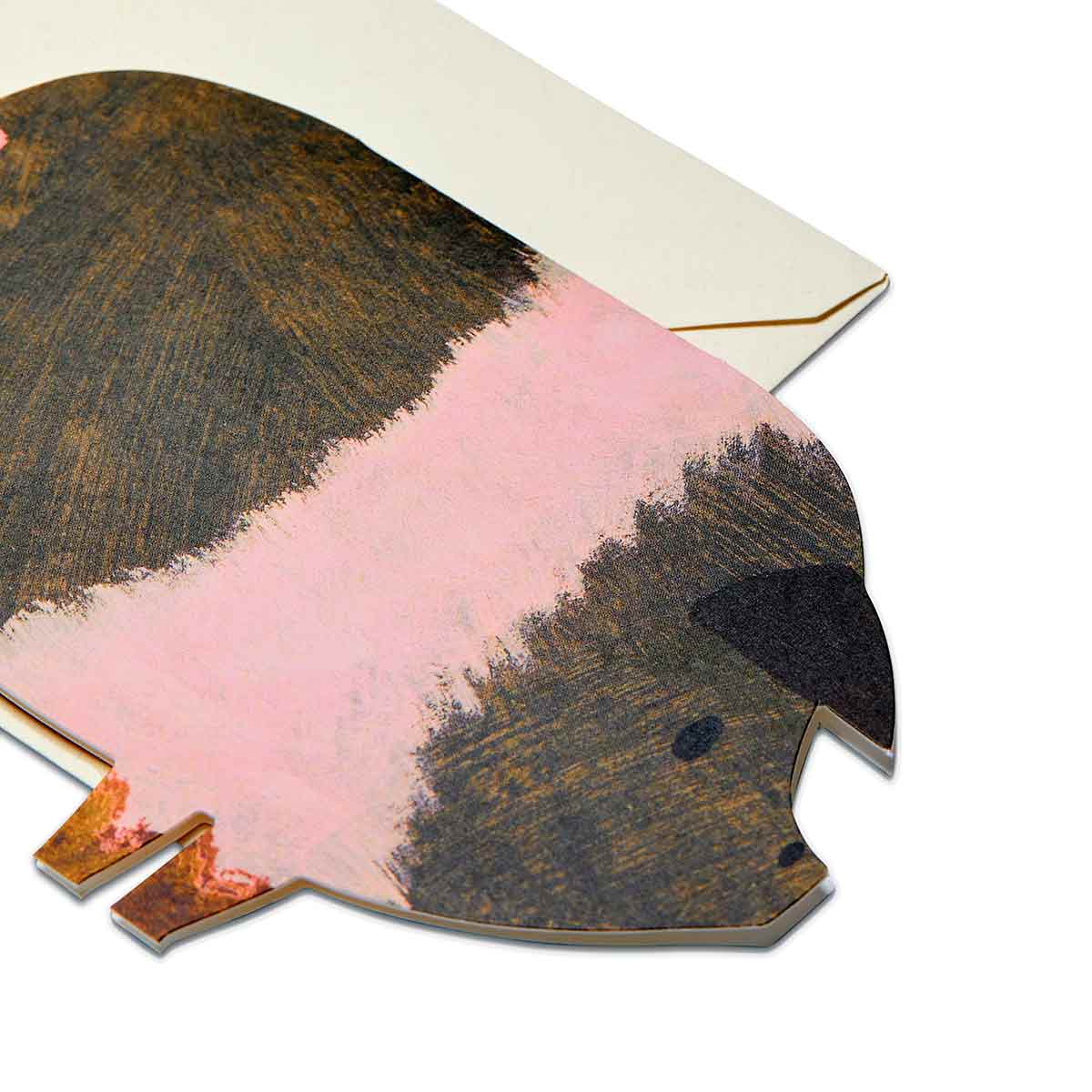 Mortlake Papers Striped Pig Birthday | Father’s Day Card | Kid Birthday Card [Made in the UK]