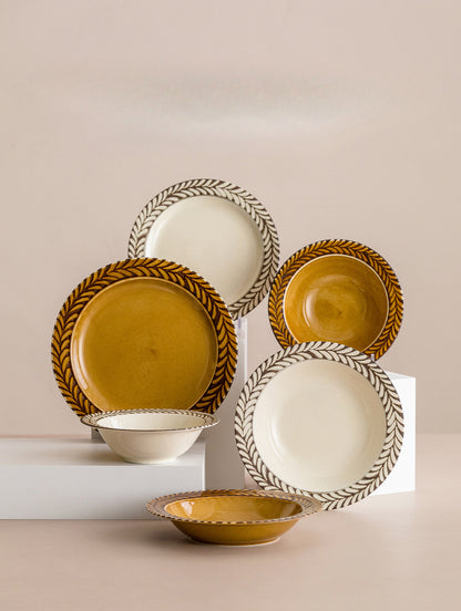 [Made in Japan] Gohobi Ceramic Rosemary Plate