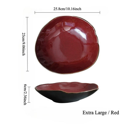 Gohobi Vintage Kiln-Change Irregular Plate