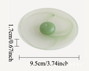 Gohobi Spring Shadow Glazed Incense Holder – Ceramic Ash Catching Incense Tray