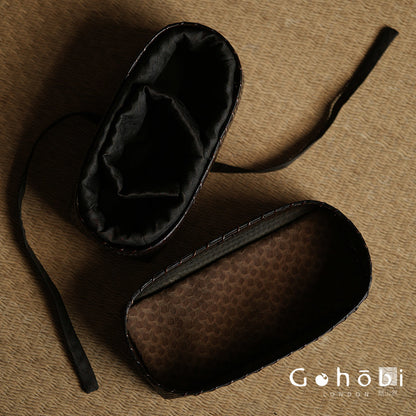 [賦山敘 x Gohobi] Gohobi Bamboo Travel Tea Box – Portable Tea Set Storage Bag with Carry Strap