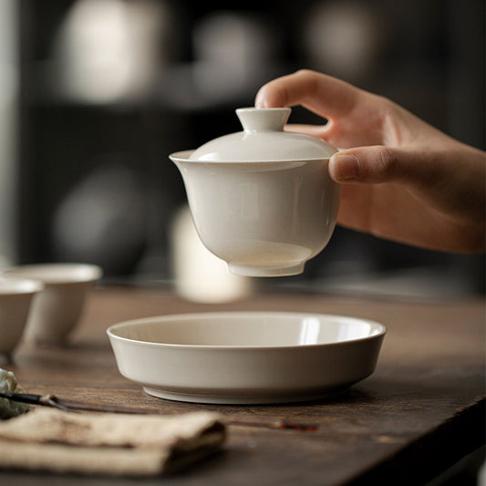 Gohobi Grass Wood Ash Glaze Large Gaiwan