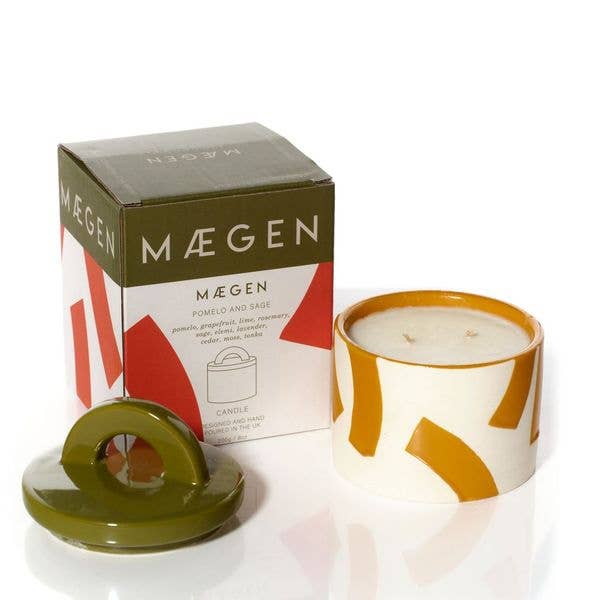Gohobi x MÆGEN Pablo Pots Candle - Pomelo & Sage  [Made in the UK]