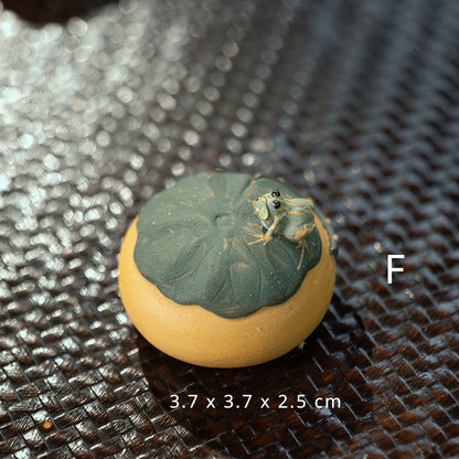 Yixing Purple Sand Spray Tea Pet Handmade Frog(Clearance)