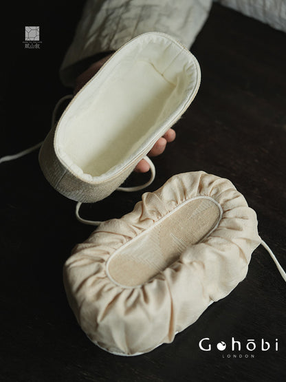 [賦山敘 x Gohobi] Gohobi Xiangyun Silk Tea Bag – Travel Teacup Set Storage Pouch Portable Tea Case