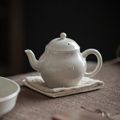 Gohobi Japanese-Style Grass Ash Glaze Handmade Teapot