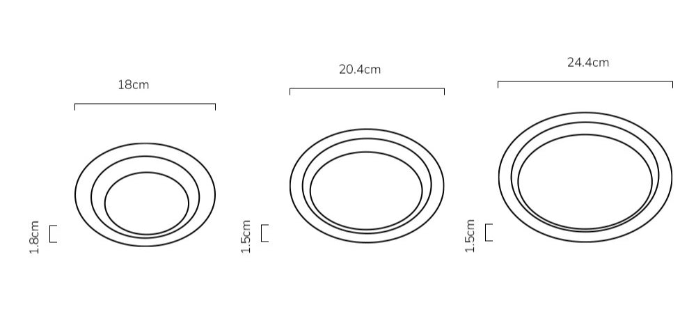 Gohobi Retro Stainless Steel Shallow Dessert Plate