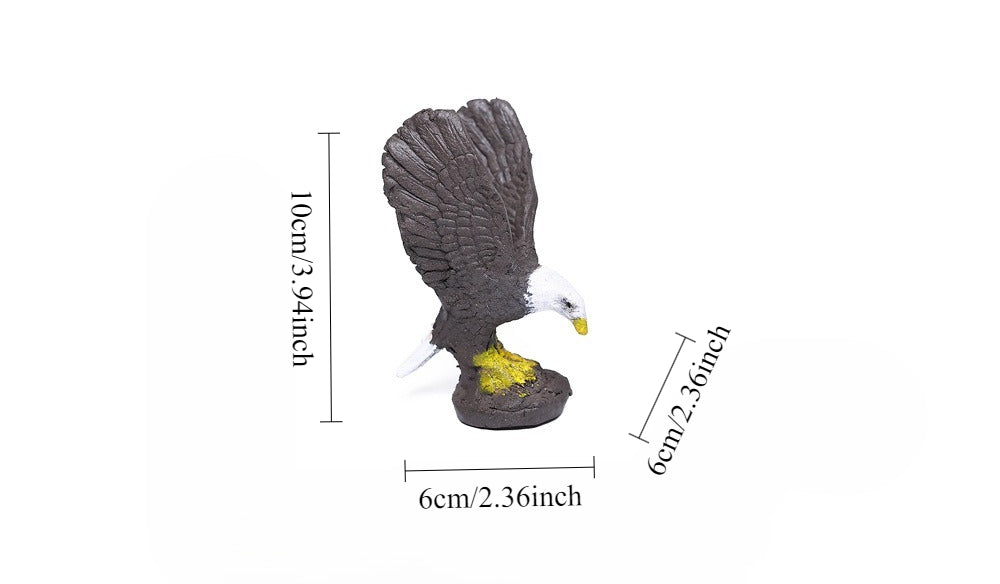 Gohobi Yixing Purple Clay Eagle Tea Pet – Hand-Painted Bird Ornament