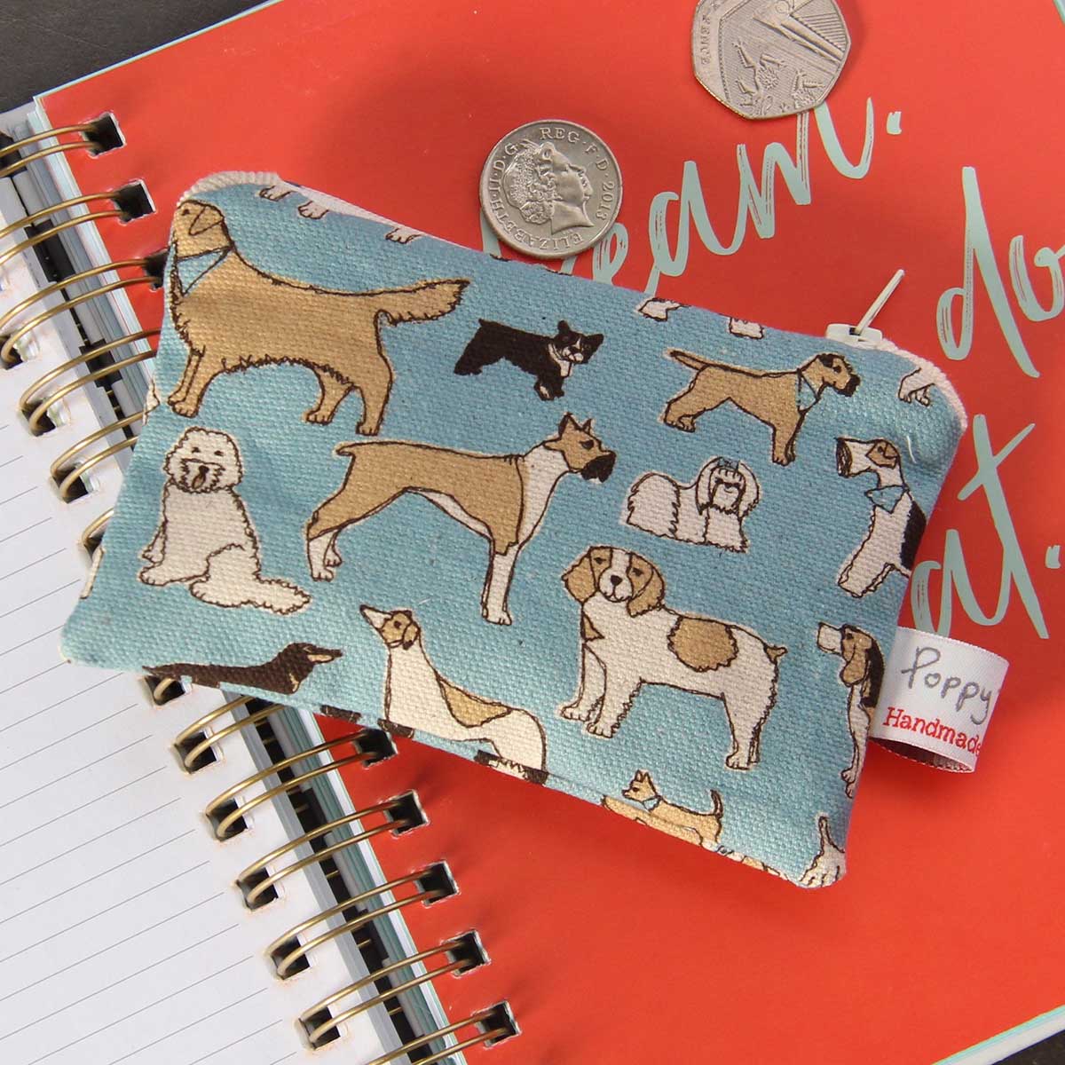Gohobi x Poppy Treffry Four Legged Friends Small Useful Purse [Made in the UK]