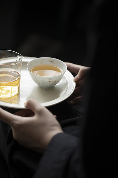 Gohobi Blue and White Hand-Painted Thin-Walled Master Cup