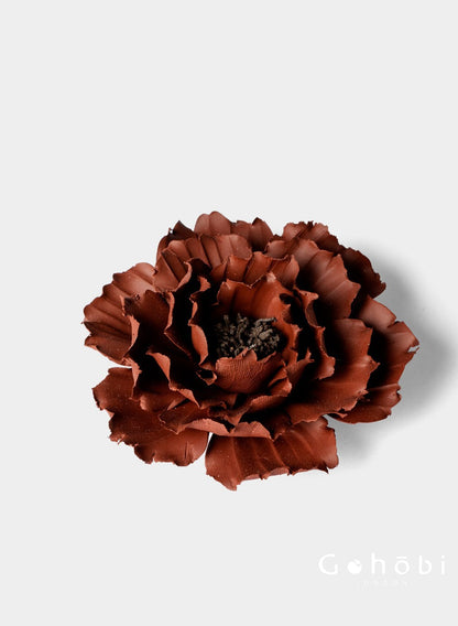 Gohobi Handmade Floral Incense Holder 004 - Peony Stoneware