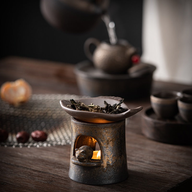 Gohobi Vintage Ceramic Tea Roaster