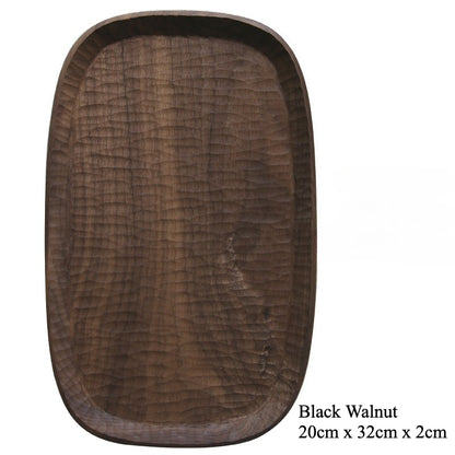 Gohobi Japanese Handcrafted Solid Wood Serving Tray