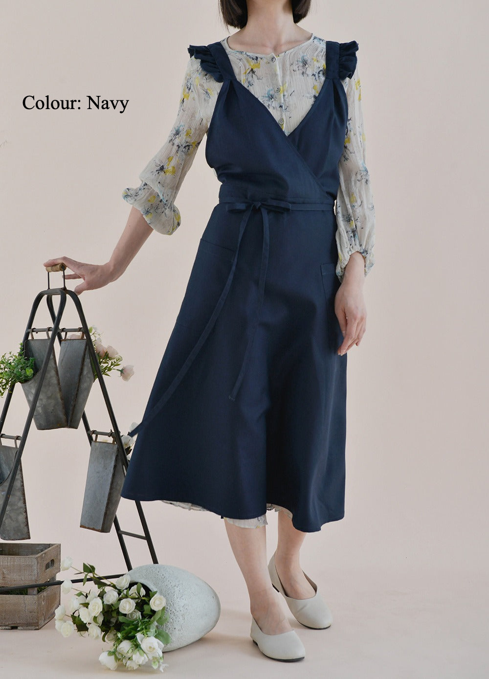 Gohobi French-Style Waterproof Linen Apron