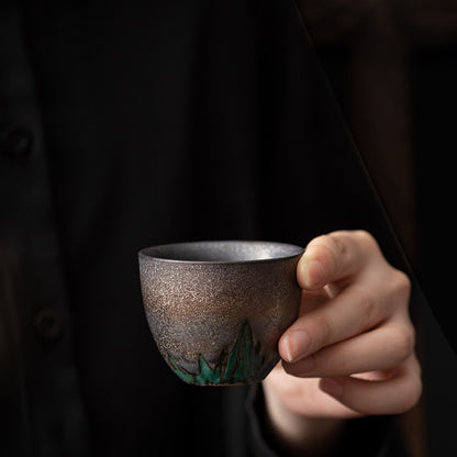 Gohobi Vintage Gilded Ceramic Tea Cup