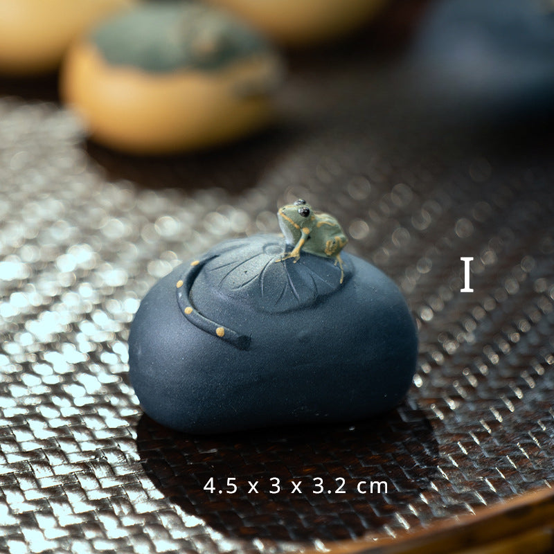 Yixing Purple Sand Spray Tea Pet Handmade Frog(Clearance)