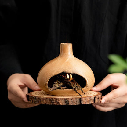 Gohobi Little Puff Ceramic Aromatherapy Fireplace Burner