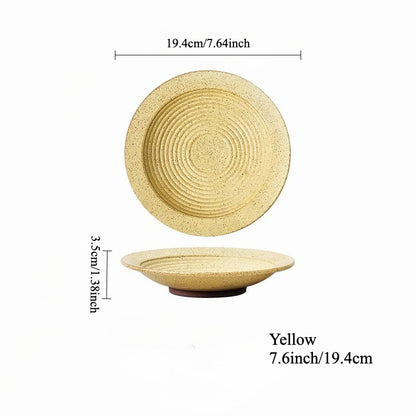 Gohobi Japanese Kiln-Change Ceramic Dining Plate