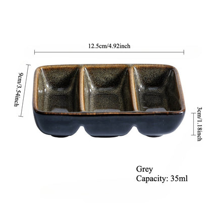 Gohobi Retro Creative Three-Compartment Plate