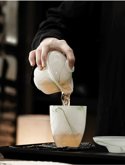 Gohobi Ancient Glazed Three-Talented Cover Gaiwan