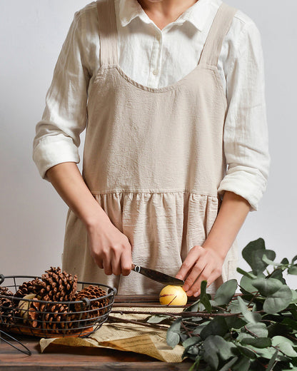 Gohobi Korean Cotton-Linen Artisan Apron