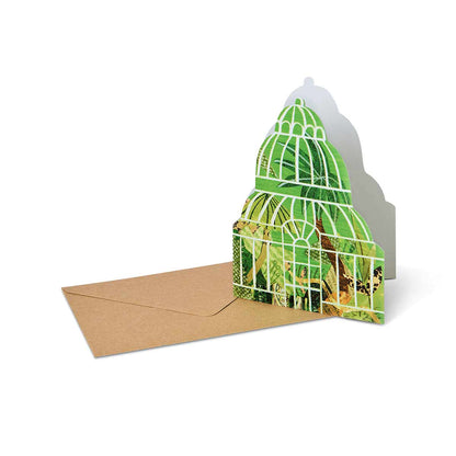 Mortlake Papers Palm House Shaped Greeting Card [Made in the UK]