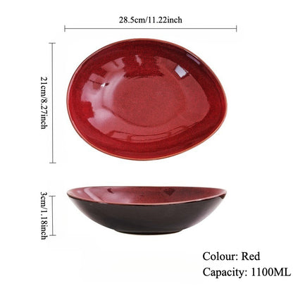 Gohobi Creative Kiln-Change Irregular Ceramic Bowl