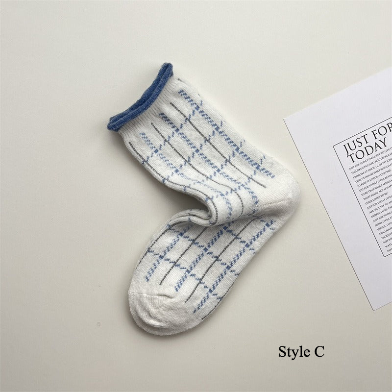 Gohobi Blue-Grey Puppy Wool Socks