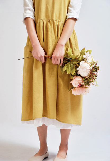 Gohobi Korean Cotton-Linen Artisan Apron