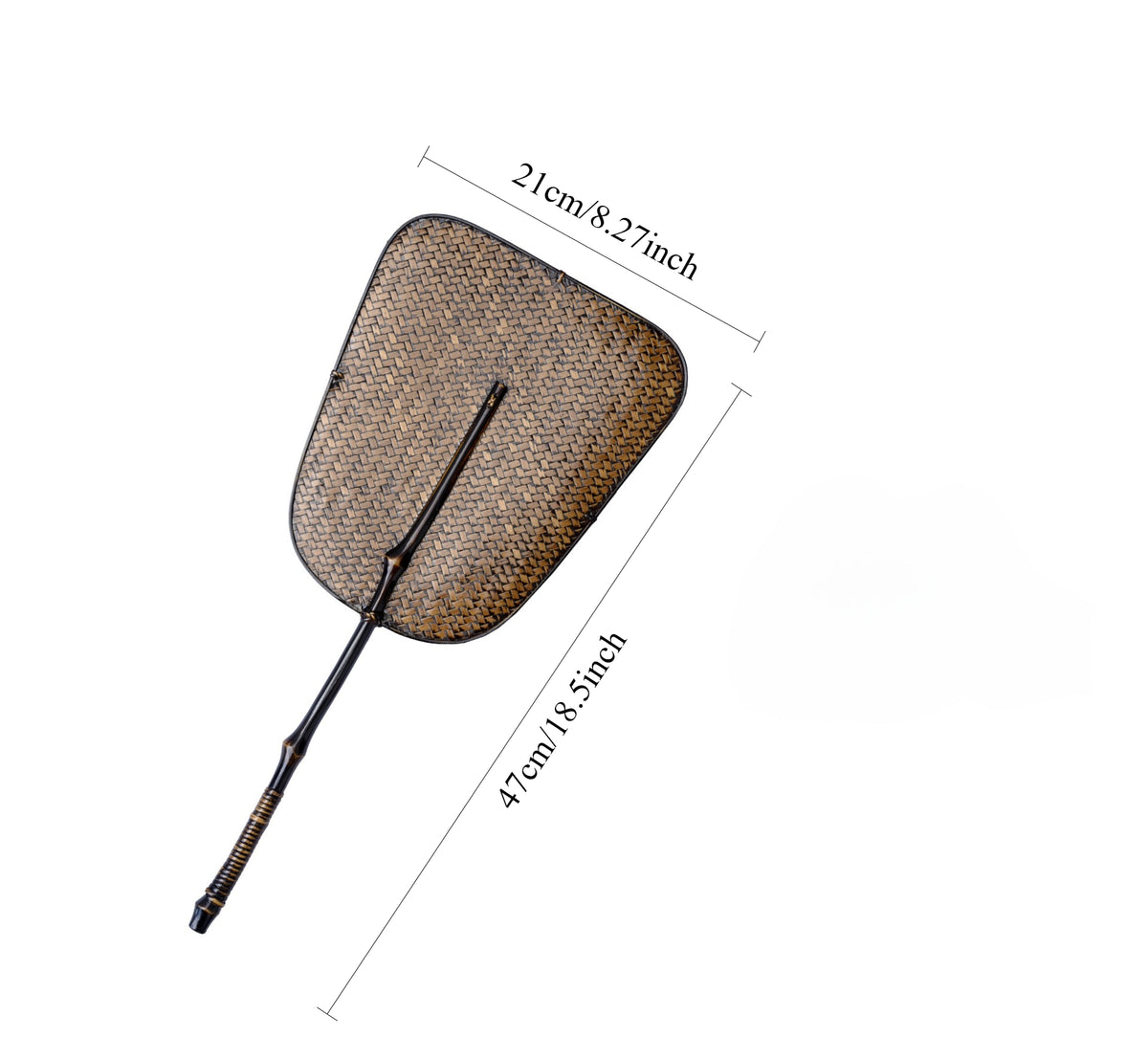 Gohobi Handmade Woven Bamboo Hand Fan – Chinese Square Fan