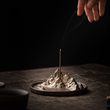 Gohobi Vintage Golden Mountain Incense Holder